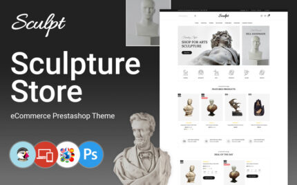 Sculpt - Handmade, Art and Gallery Store Prestashop Theme PrestaShop Theme