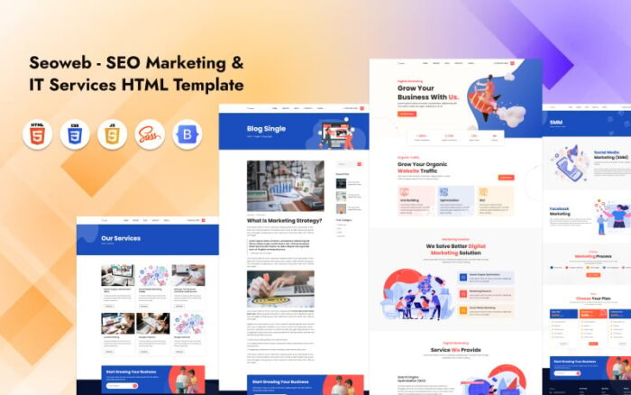 Seoweb - SEO Marketing & IT Services HTML5 Template Website Template