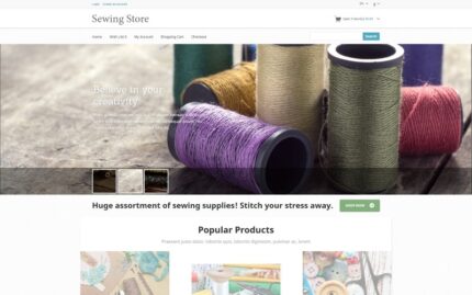 Sewing Knitting OpenCart Template