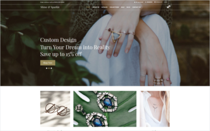 Shine & Sparkle - Free Jewelry Shopify Theme