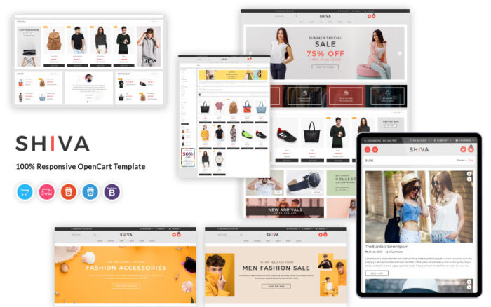 Shiva - Fashion OpenCart Template