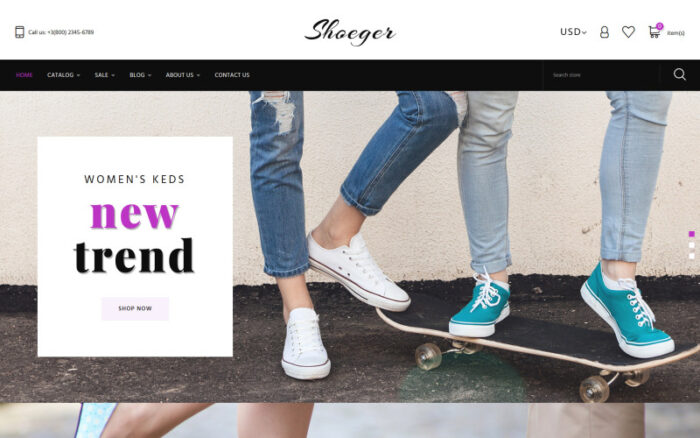 Shoe Store Responsive Shopify Theme