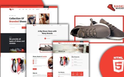 Shoez Footwear Shoes Shop Website Template