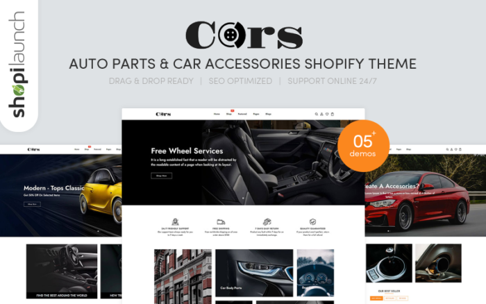 Simlop - Cars And Accessories Responsive Shopify Theme