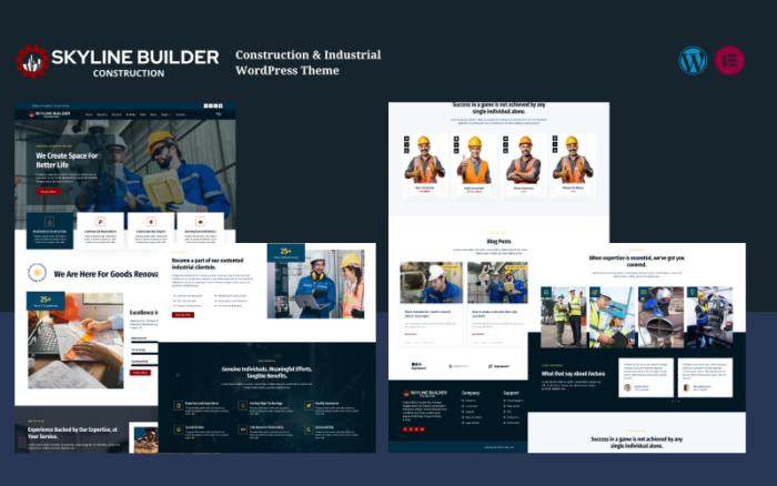 Skyline - Construction & Industrial Services WordPress Theme