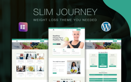 Slim Journey - Minimal & Modern Weight Loss Theme WordPress Theme