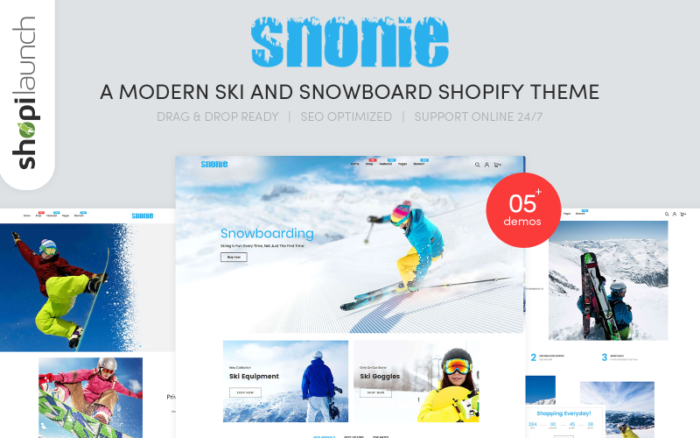 Snonie | A Modern Ski And Snowboard Shopify Theme