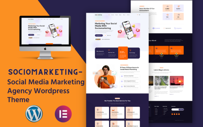 Sociomarketing - Social Media Marketing Agency WordPress Theme