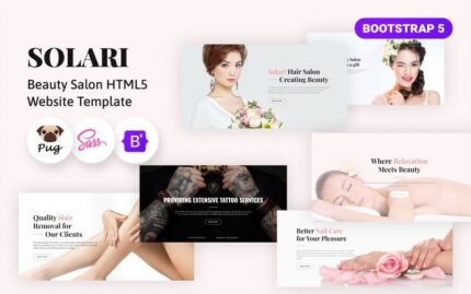 Solari - Beauty Salon HTML5 Website Template