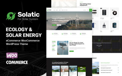 Solatic - Solar Energy, Wind and Power WooCommerce Theme