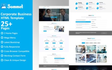 Sommet - Corporate Business HTML5 Website Template