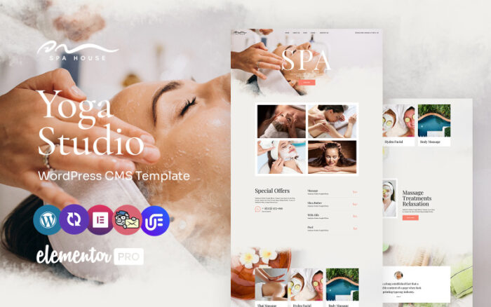 Spa House - Spa & Wellness Multipurpose WordPress Elementor Theme WordPress Theme