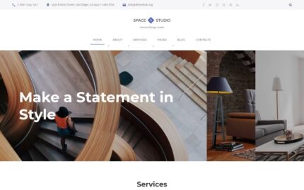 Space Studio - Interior Design Multipage HTML5 Website Template