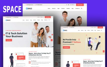 Space- Technology & IT Solutions HTML5 Template Website Template