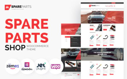 SpareParts - Spare Parts Shop ECommerce Modern Elementor WooCommerce Theme