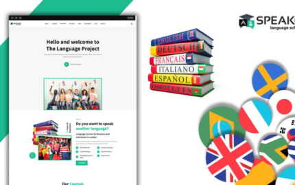 Speako Language Translation School Landing Page HTML5 Template Landing Page Template