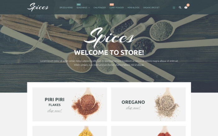 Spice Shop PrestaShop Theme