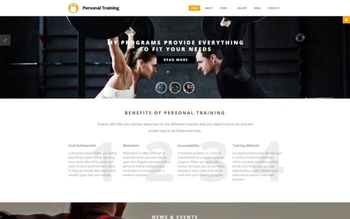 Sport Responsive Joomla Template