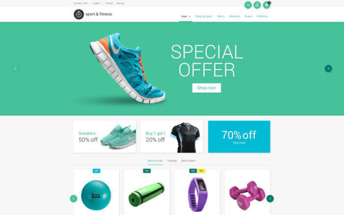 Sporting Goods PrestaShop Theme