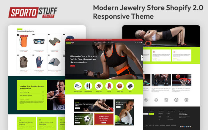 Sporto Stuff - Sports Fashion & Fitness Accessories Multipurpose Shopify 2.0 Responsive Theme Shopify Theme