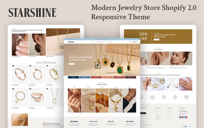 Starshine - Modern Jewelry Store Multipurpose Shopify 2.0 Responsive Theme Shopify Theme