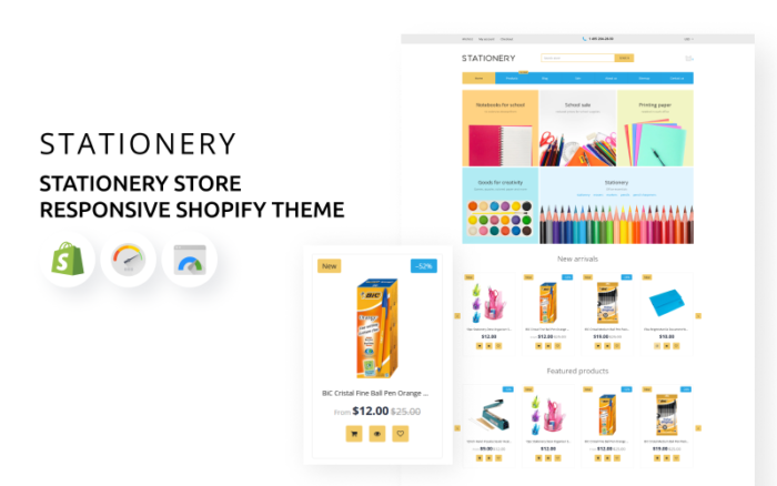 Stationery - Stationery Store Responsive Shopify Theme