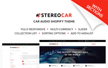 Stereocar - Efficient Automobiles Parts & Accessories Online Shopify Theme