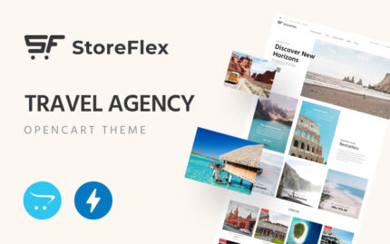 StoreFlex‌ ‌-‌ ‌Travel‌ ‌Agency OpenCart Template