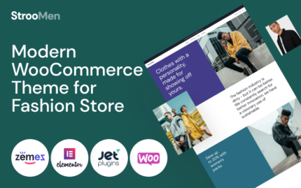 StrooMen - Men's Fashion eCommerce Store WooCommerce Theme