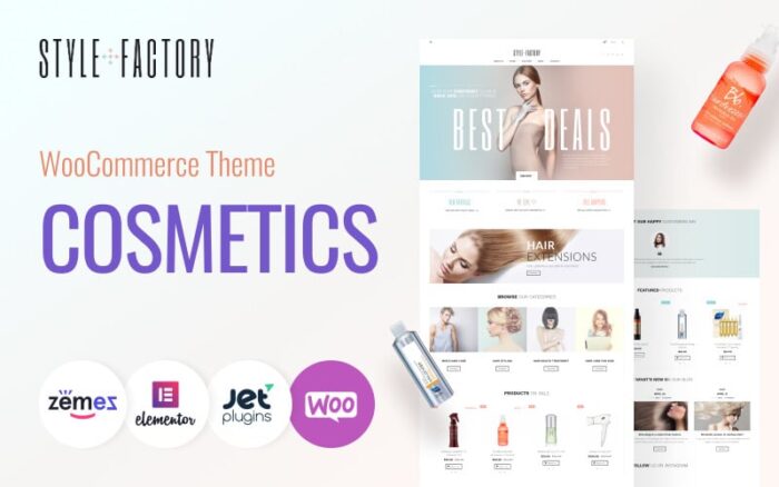 Style Factory - Hair Care & Hair Styling WooCommerce Theme