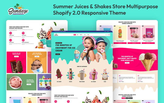 Sundaze - Summer Juices & Shakes Store Multipurpose Shopify 2.0 Responsive Theme Shopify Theme