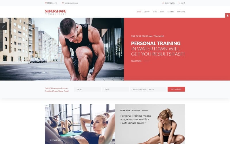 Super Shape - Responsive Personal Fitness Coach Joomla Template