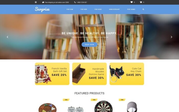 Surprise OpenCart Template