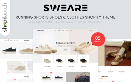 Sweare - Running Shoes, Sports Shoes & Clothes Shopify Theme