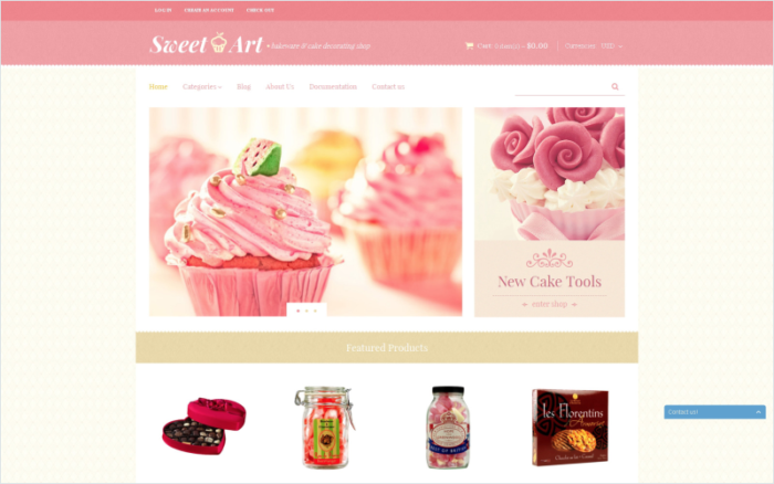 Sweet Shop - Free Responsive Shopify Theme