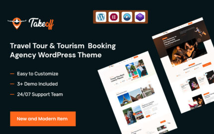 Takeoff – Travel Tour & Tourism Booking Agency WordPress Theme