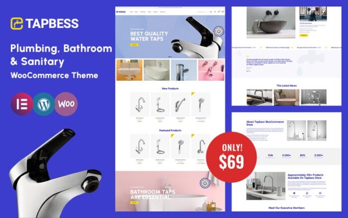 Tapbess - Plumbing, Bathroom & Sanitary WooCommerce Theme