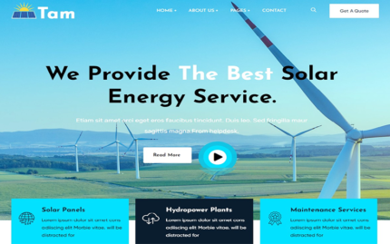 Tapma - Ecology & Solar Energy WordPress Theme