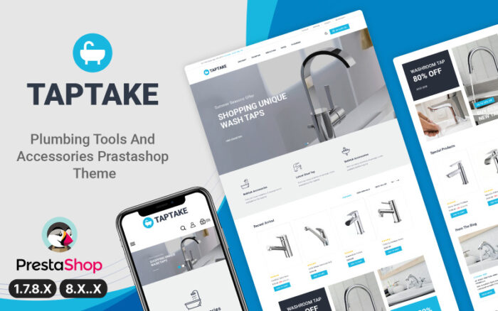 TapTake - Sanitary, Plumbing and Bathroom Accessories PrestaShop Theme