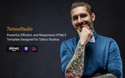 Tattoo Salon - Beauty Responsive HTML Website Template