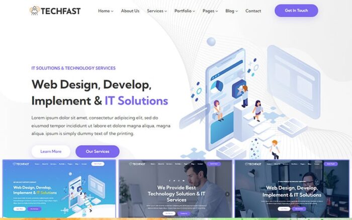 Techfast - Business Services & IT Solutions Multipurpose HTML5 Website Template