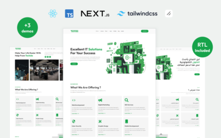 Techida - IT Solutions & Business Services Next js Website Template