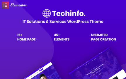 Techinfo - IT Solutions & Services Responsive WordPress Theme