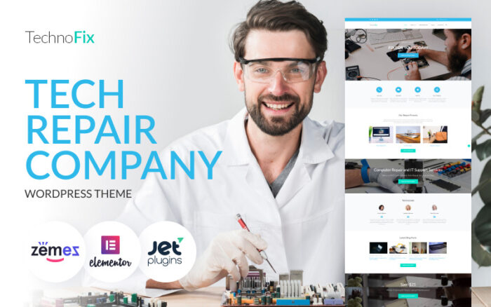 TechnoFix - Tech Repair Company WordPress Theme