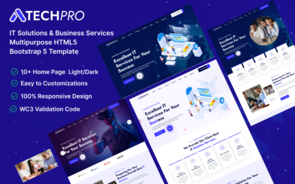 TechPro – IT Solutions & Business Services Multipurpose HTML5 Template Website Template