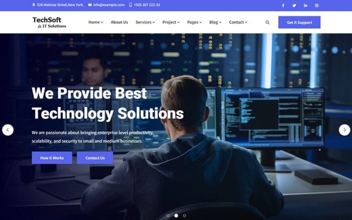 TechSoft - IT Solution & Business Services HTML5 Responsive Website Template