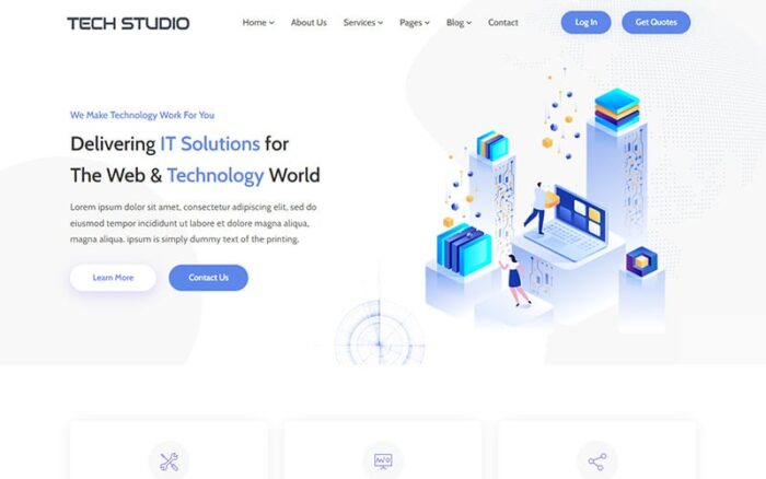 TechStudio - IT Solutions and Multi-Purpose HTML5 Website Template