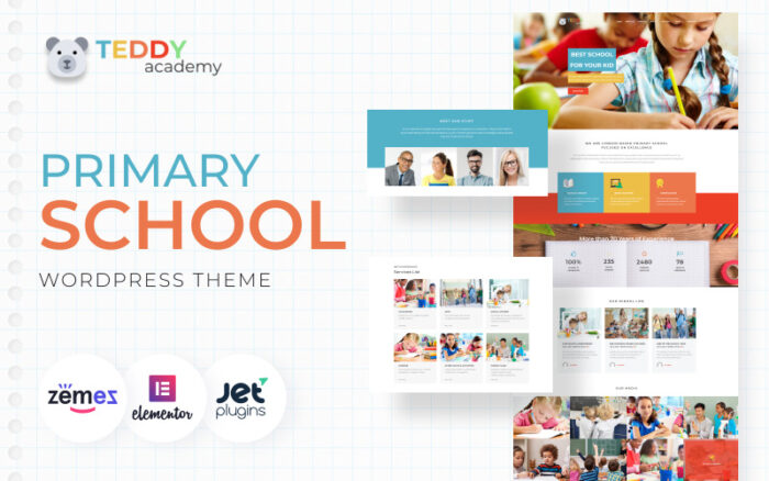 Teddy Academy - Primary School WordPress Elementor Theme WordPress Theme