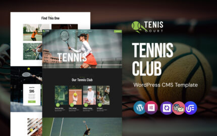 Tenis - Badminton Club And Couch WordPress Elementor Theme WordPress Theme