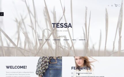 Tessa - Fashion & Clothing Store OpenCart Template